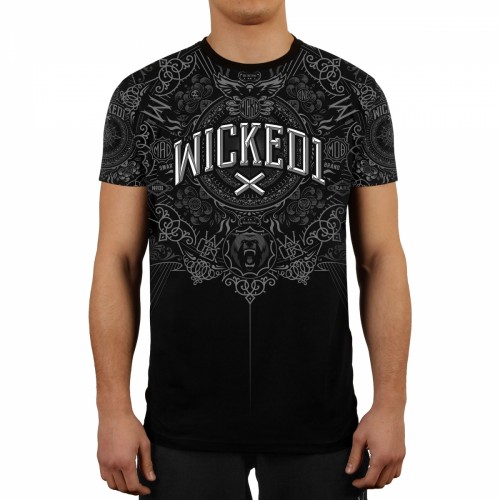 T-SHIRT WICKED ONE BRAIN NOIR